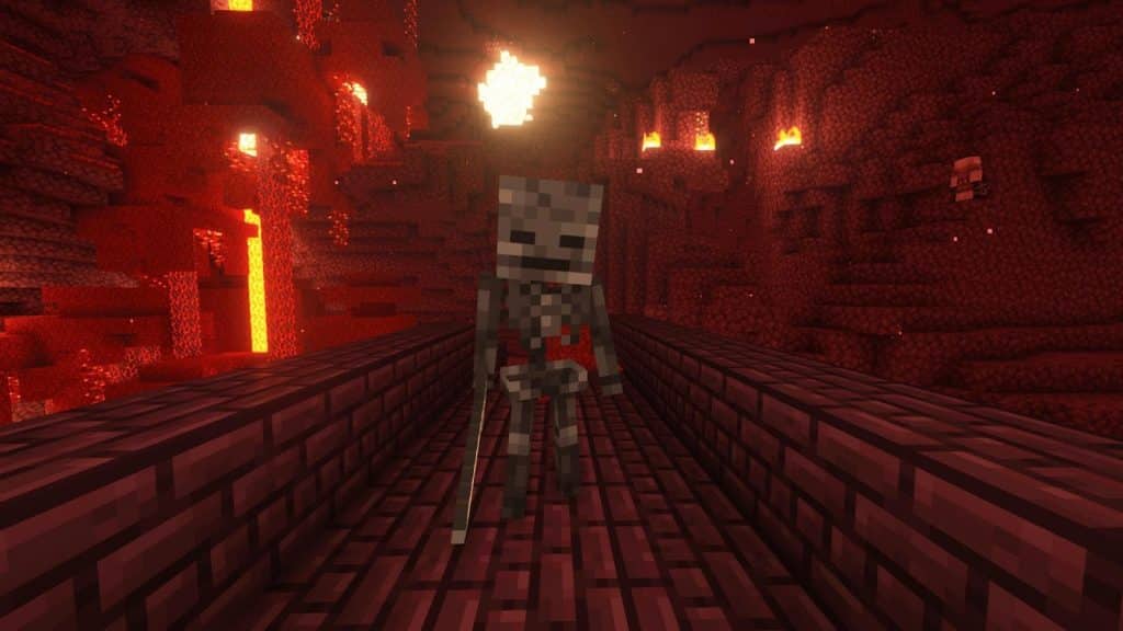 skeleton mob in Minecraft