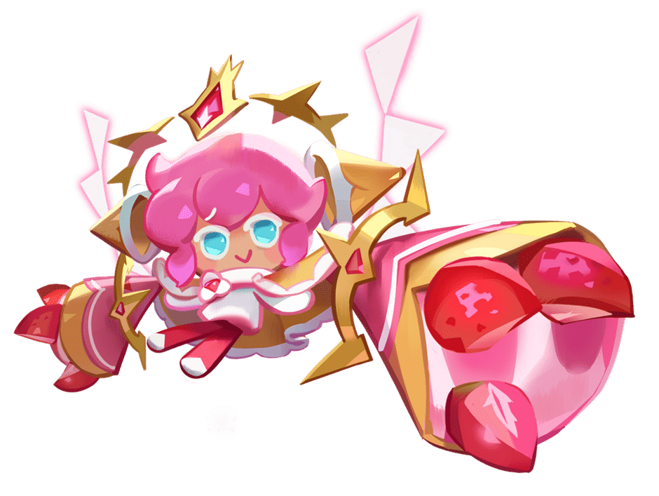 strawberry crepe cookie