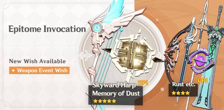 tartaglia genshin impact builds weapon