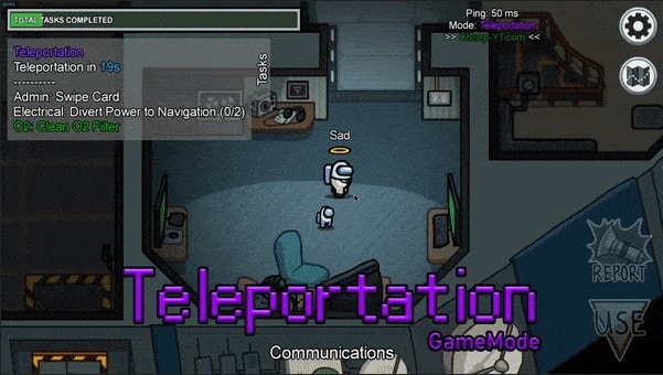teleport hack among us