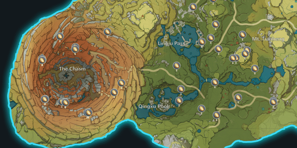 the chasm map genshin impact