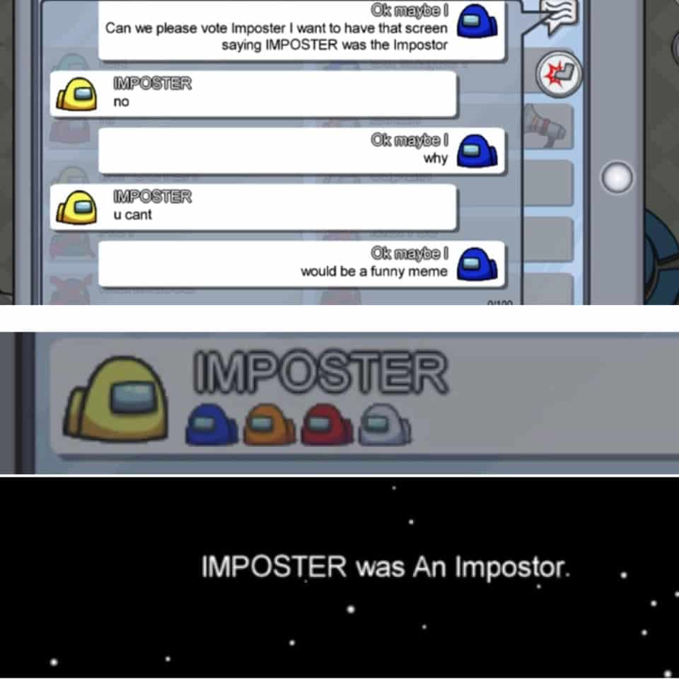 among us for the memes meme