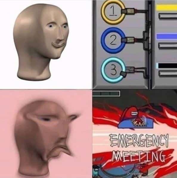 among us pain meme