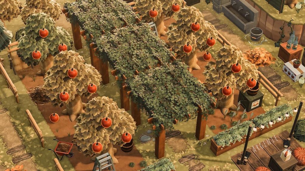 apple orchard design animal crossing