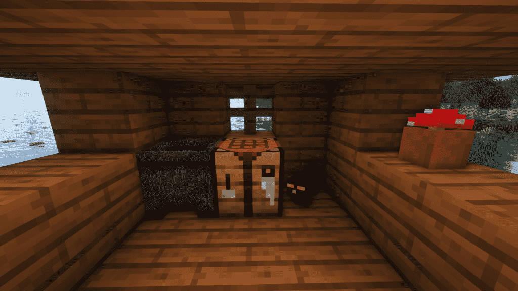 black cat witch hut minecraft