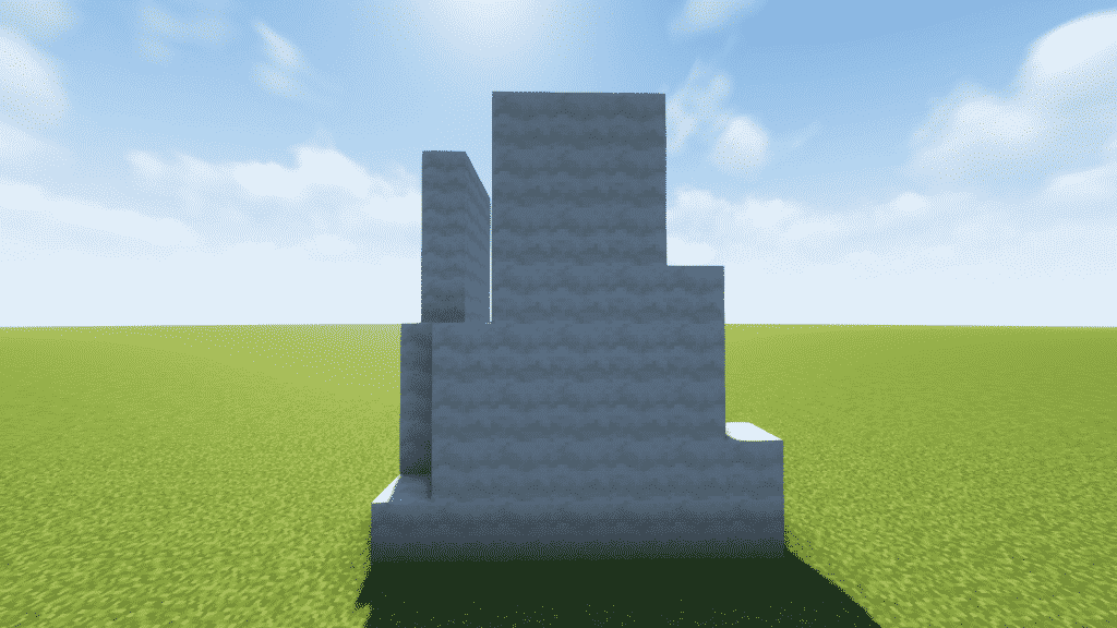 build the back wall of mushroom stem minecraft