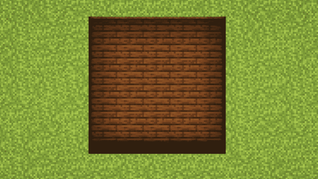 build the base with dark oak slabs in minecraft