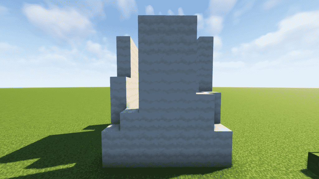 build the final wall of mushroom cottage minecraft