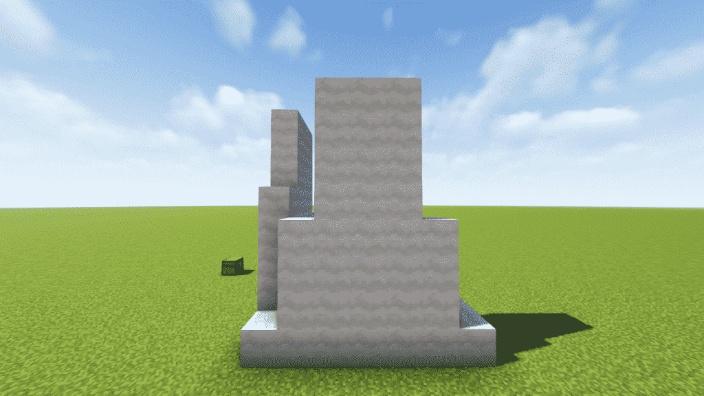 build the right side wall of mushroom stem minecraft