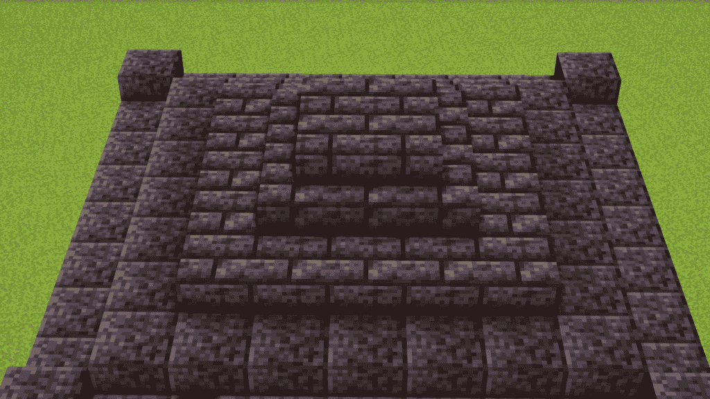 cover up spruce planks with polished blackstone brick stairs