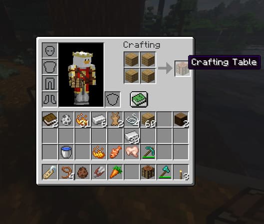 crafting table minecraft