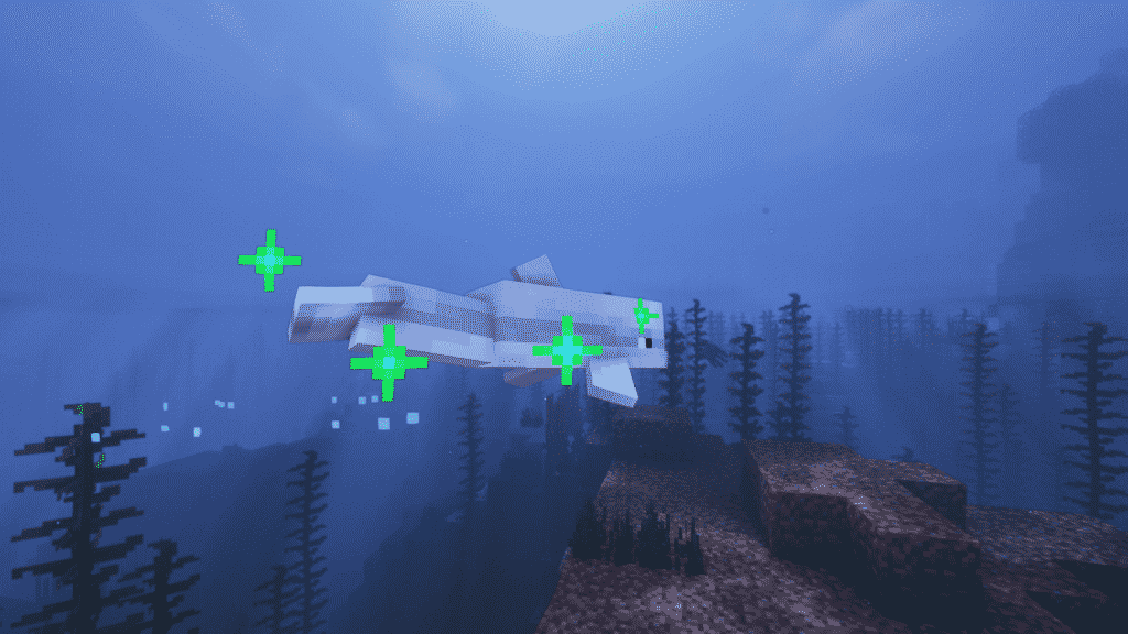 feed raw cod raw salmon to dolphins in minecraft