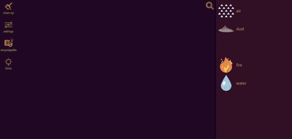 four basic starting elements little alchemy 2