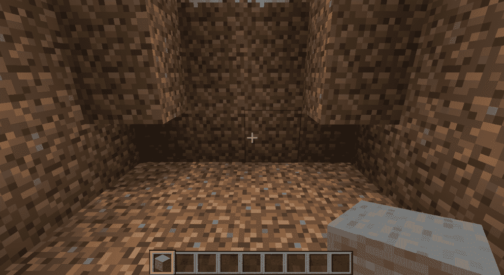 four pillars in the corners of the hole