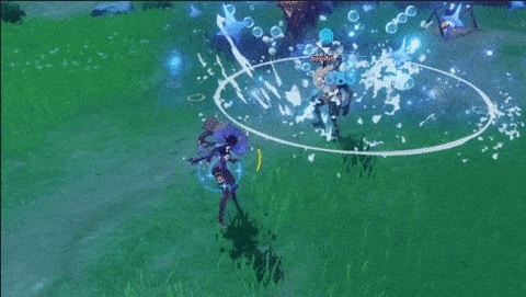 genshin mona charged attack