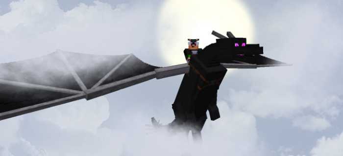 get on your new dragon and fly in minecraft