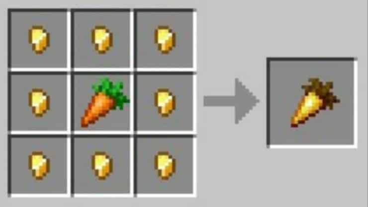 golden carrot crafting recipe
