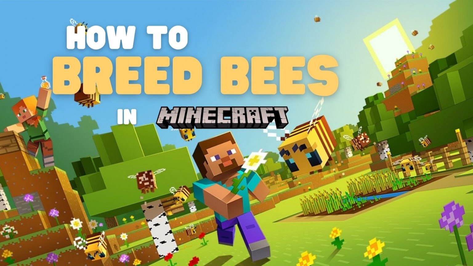 how to breed bees in minecraft