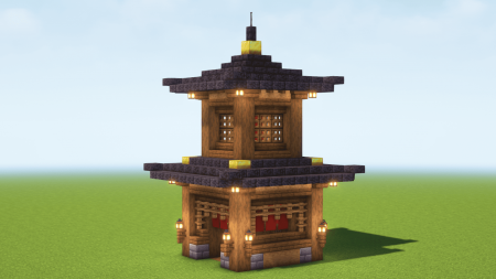 how to build minecraft japanese temple