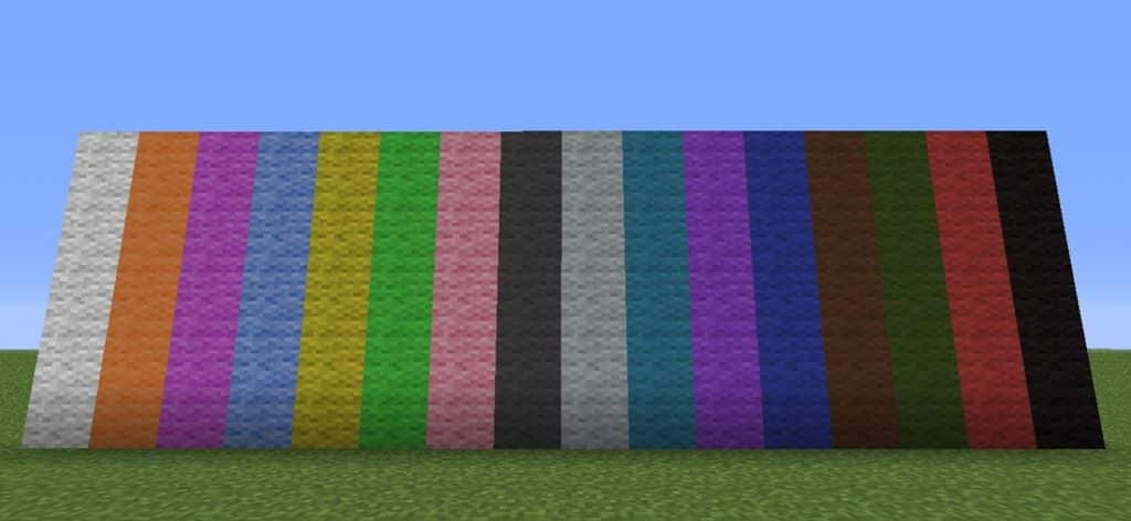 how to change the color of a bed in minecraft
