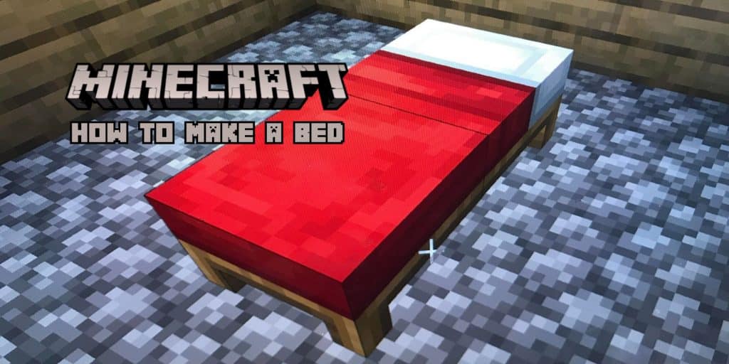 how to make a bed in minecraft