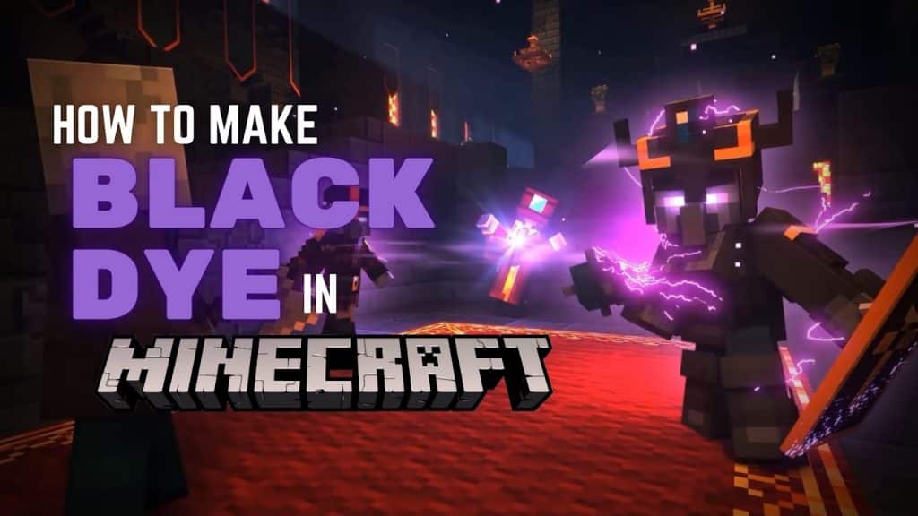 how to make black dye in minecraft