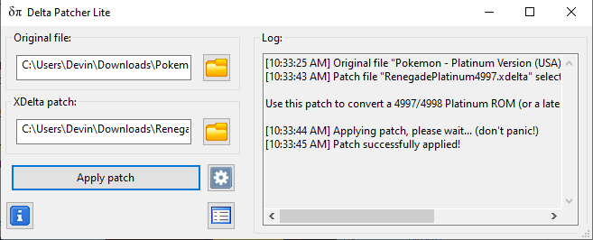 how to patch pokemon platinum
