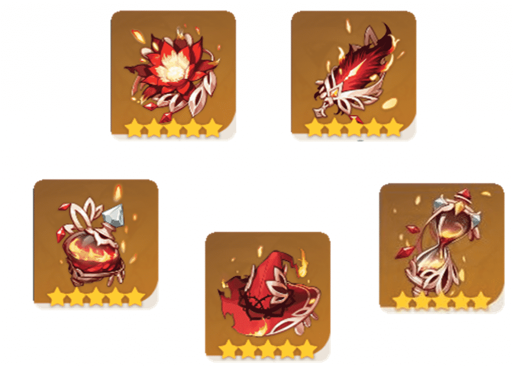 hu tao artifact builds