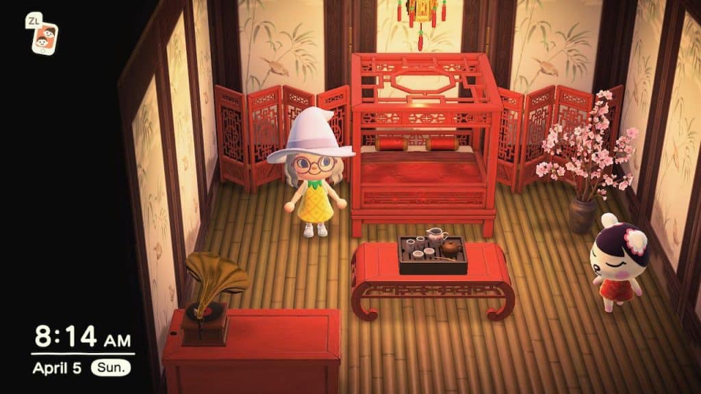 inside pekoes house animal crossing