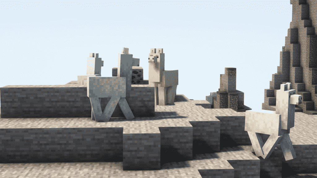 llama in hills biome minecraft