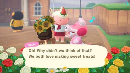 merengue talks with normal villagers acnh