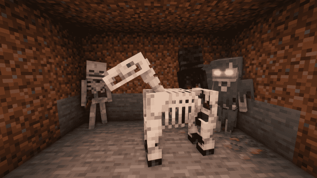 mobs drop bones in minecraft
