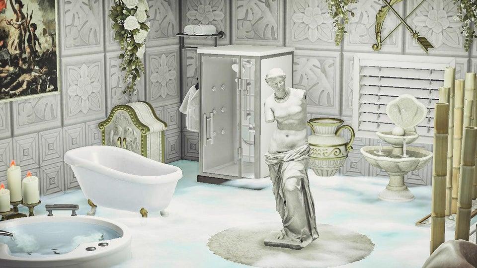 neoclassical bathroom animal crossing new horizons