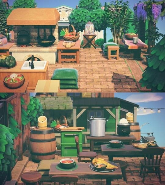 outdoor kitchen animal crossing