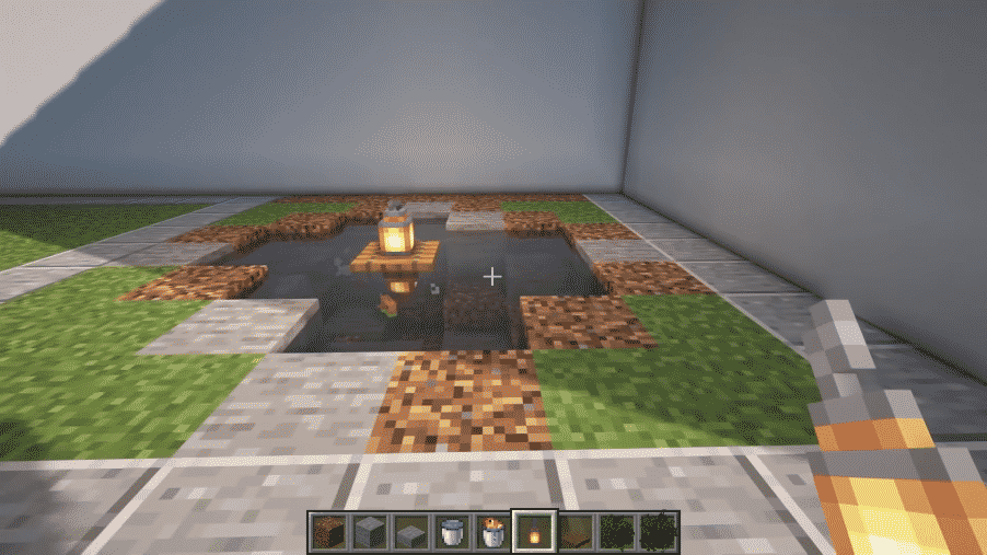 peaceful koi pond minecraft