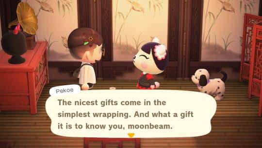 pekoe animal crossing personality