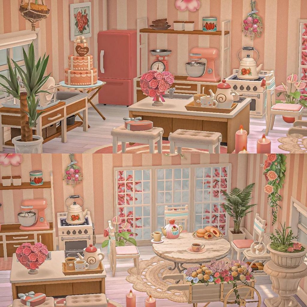 pink kitchen animal crossing