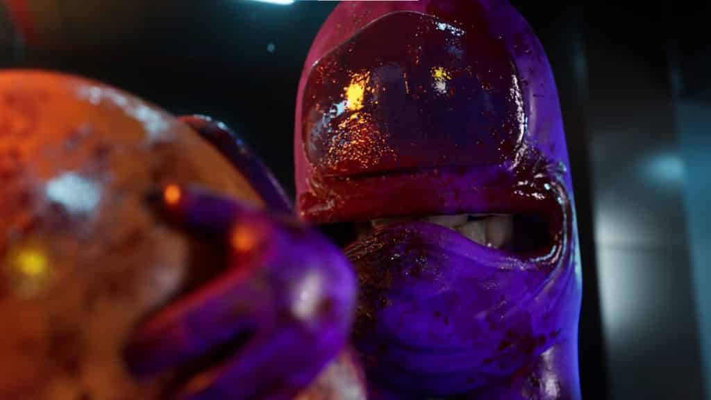 purple among us character imposter