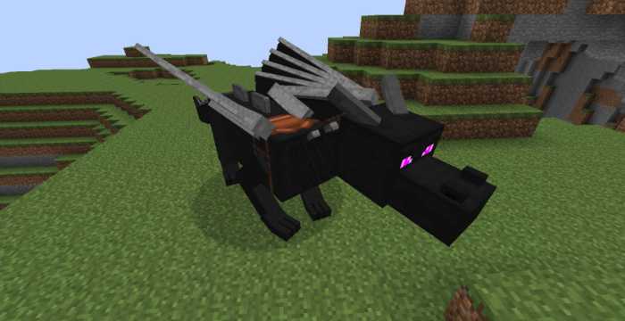 put the saddle on the dragon in minecraft