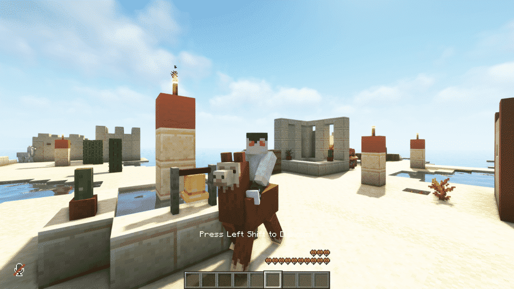 riding llama minecraft