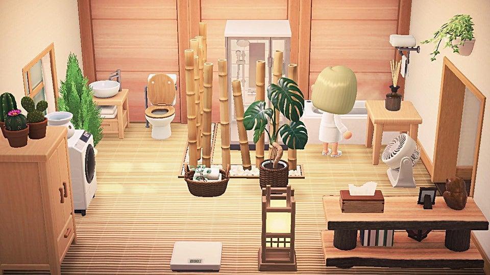 scandinavian style bathroom animal crossing new horizons