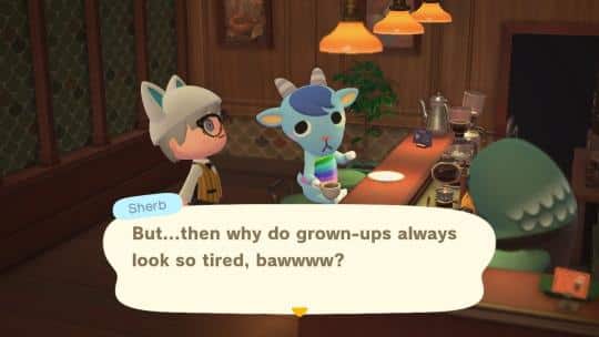 sherb catchphrase animal crossing