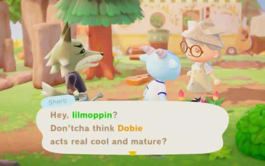 sherb role models dobie animal crossing