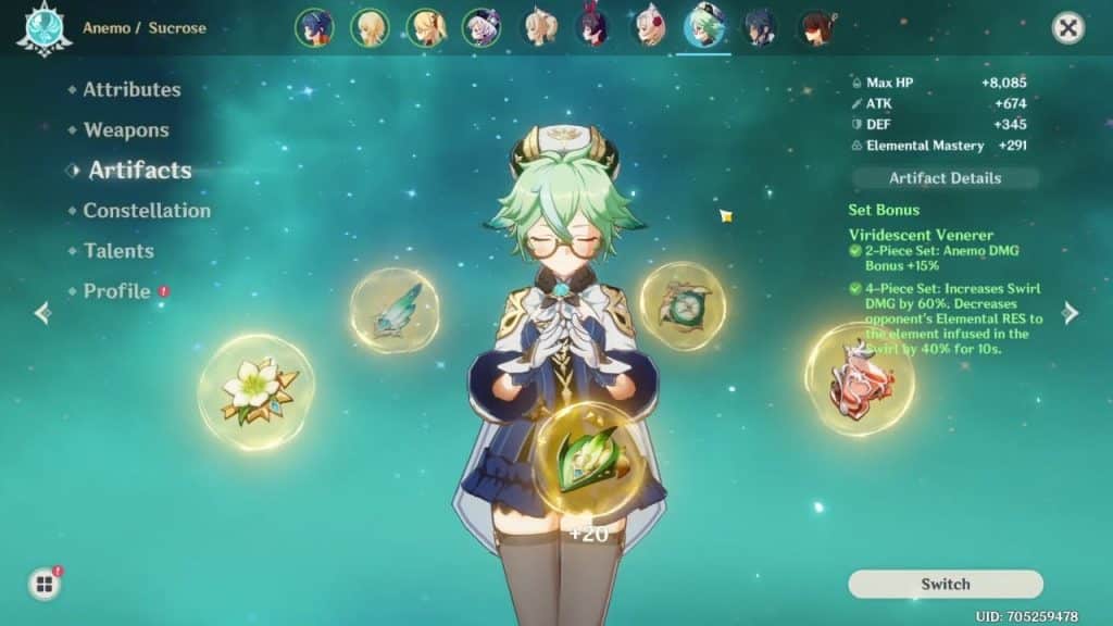 sucrose artifact build