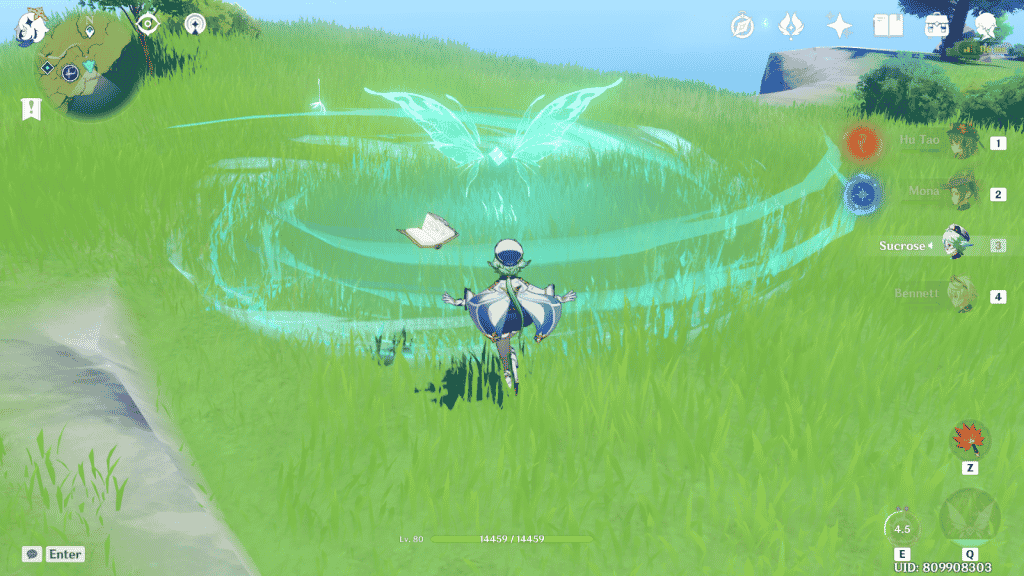 sucrose charged attack