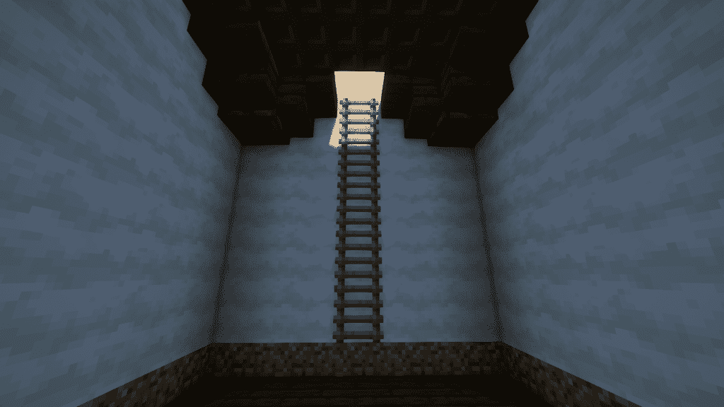 use 5 ladder to create a way to the second floor