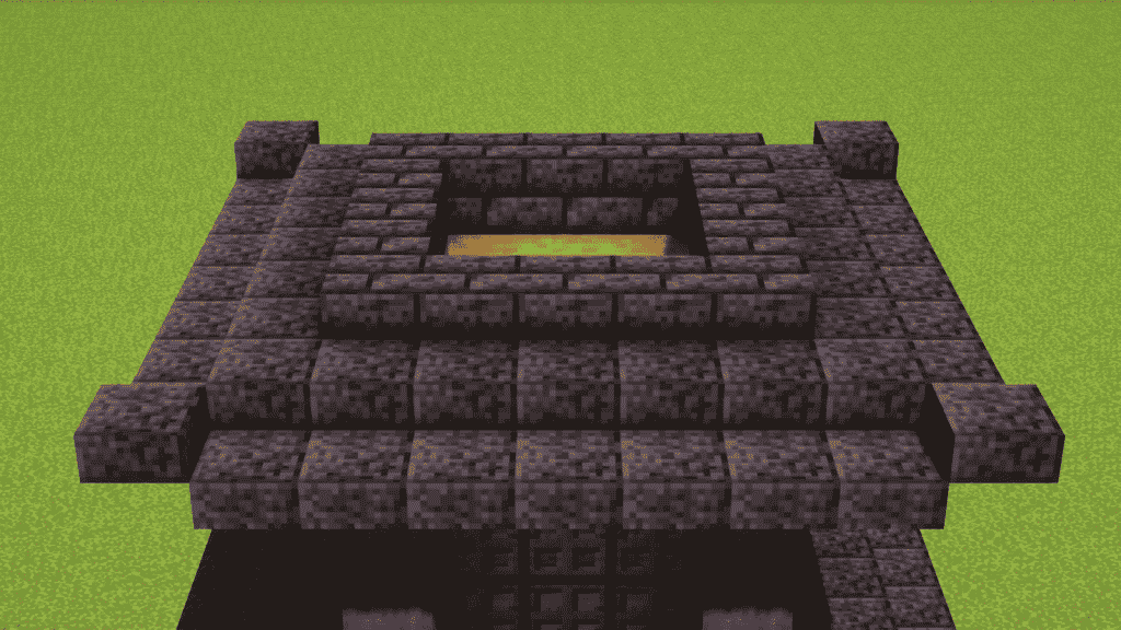 use polished blackstone bricks for the third trim