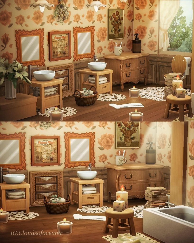 vintage bathroom animal crossing new horizons