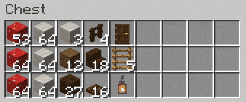 what you need to build a cottagecore mushroom house in minecraft