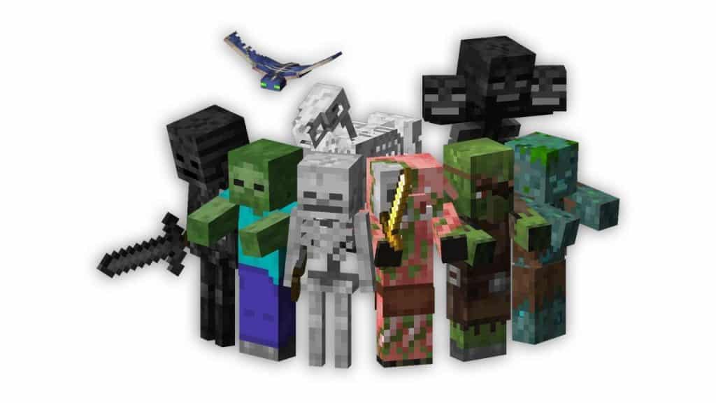 which mob will take effect of smite in minecraft